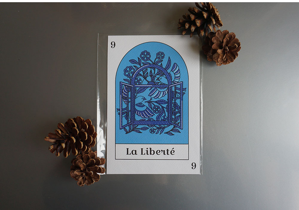 Illustration "La liberté" en format A5 - Le Monde de Mimi