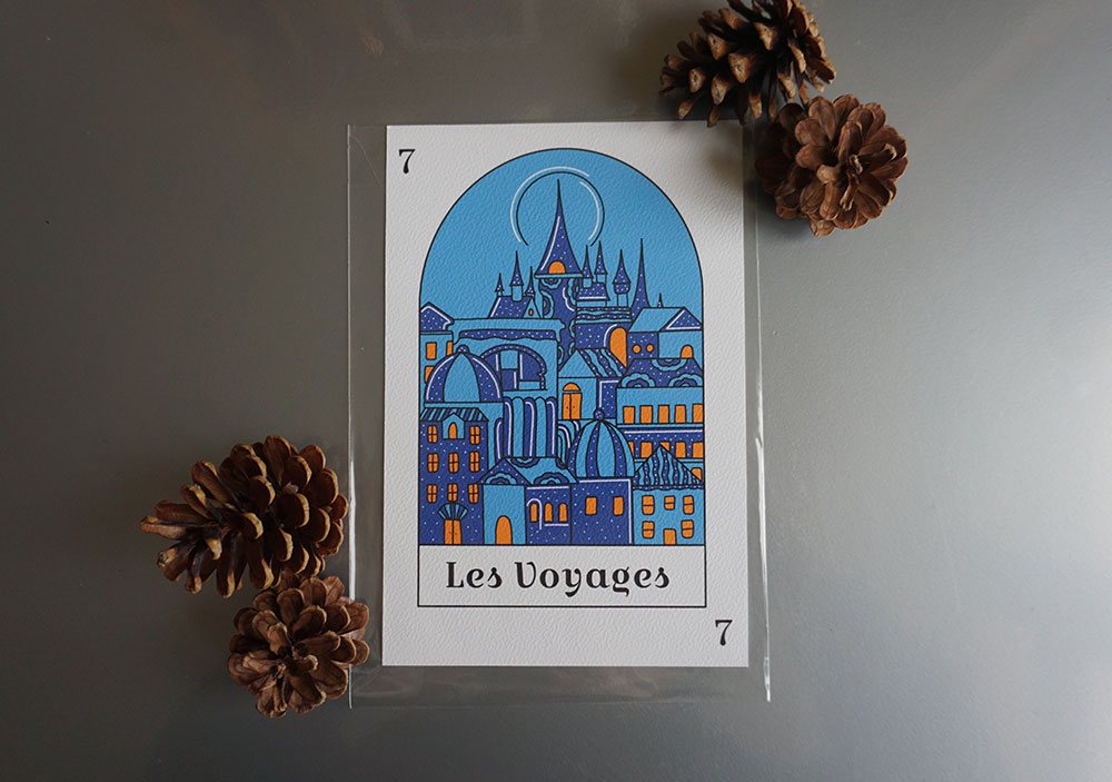 Illustration "Les voyages" en format A5 - Le Monde de Mimi